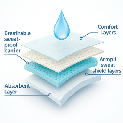 Sweat Absorbing Underarm Pads (20 pieces)